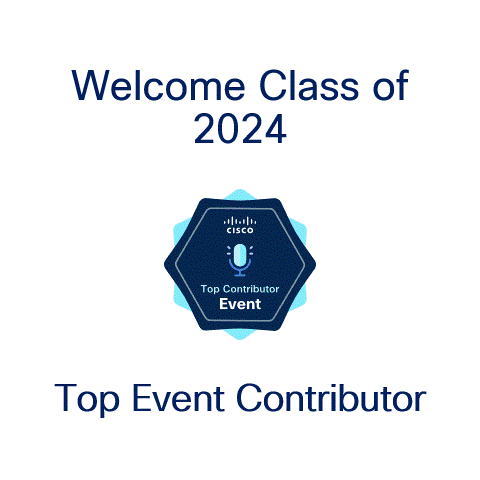 祝贺思科全球社区 2024年度 Event Top Contributors ！